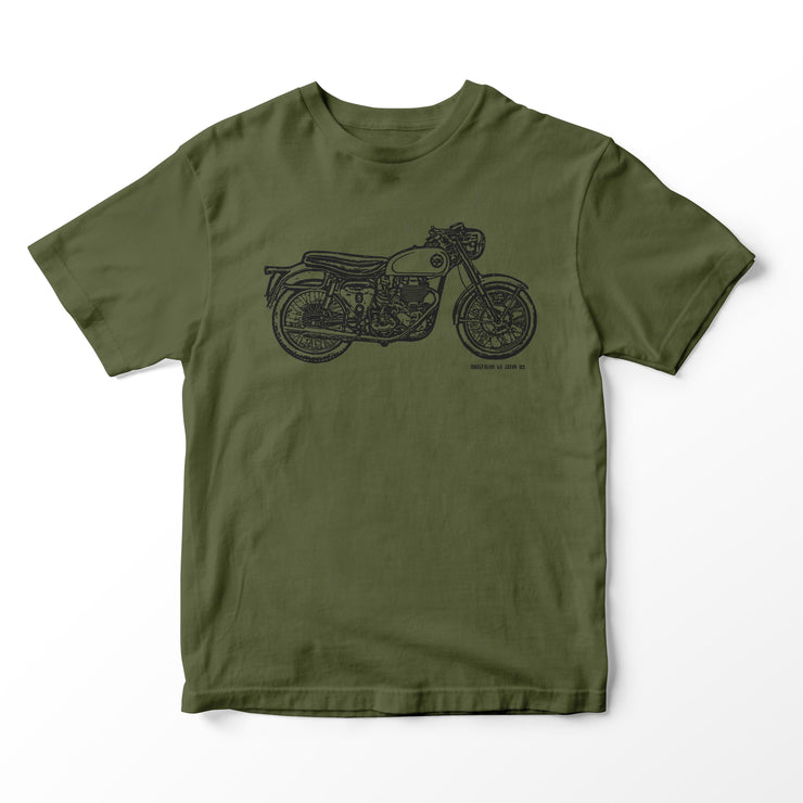JL Illustration For A BSA Goldstar Motorbike Fan T-shirt