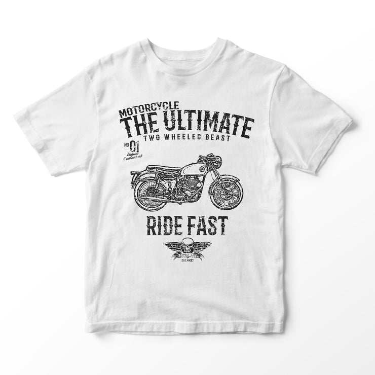 JL Ultimate Illustration for a BSA Goldstar Motorbike fan T-shirt