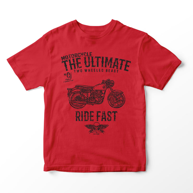 JL Ultimate Illustration for a BSA Goldstar Motorbike fan T-shirt