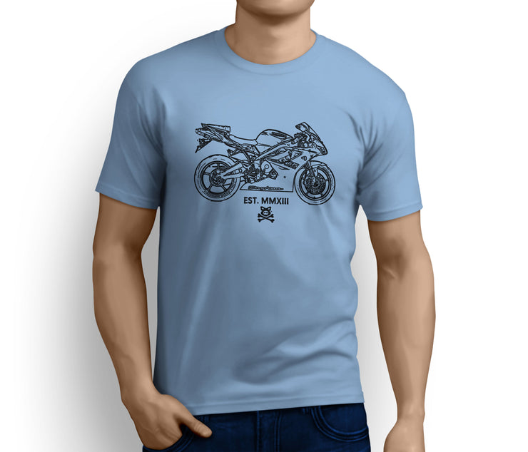 Road Hogs Illustration For A Triumph 675 2009 Motorbike Fan T-shirt - Jaxon lee