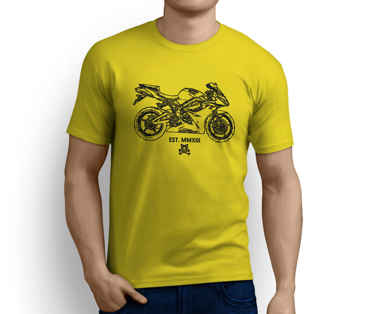 Road Hogs Illustration For A Triumph 675 2012 Motorbike Fan T-shirt - Jaxon lee