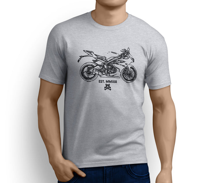 Road Hogs Illustration For A Triumph 675 2016 Motorbike Fan T-shirt - Jaxon lee