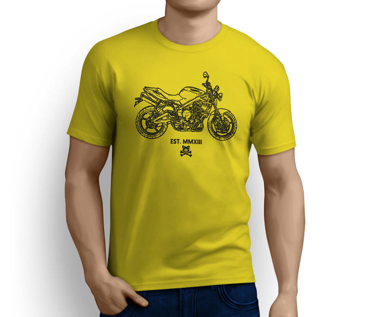 Road Hog Illustration For A Triumph Street Triple 2009 Motorbike Fan T-shirt - Jaxon lee