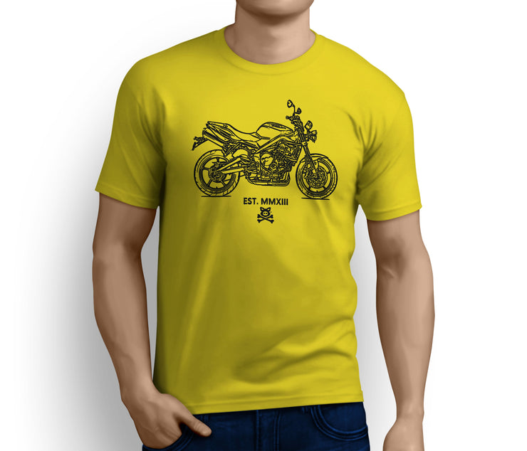 Road Hog Illustration For A Triumph Street Triple R 2011 Motorbike Fan T-shirt - Jaxon lee