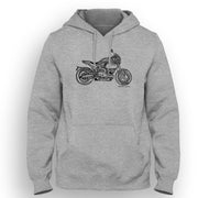 JL Illustration For A Buell S1 Motorbike Fan Hoodie