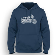 JL Illustration For A Buell S1 Motorbike Fan Hoodie
