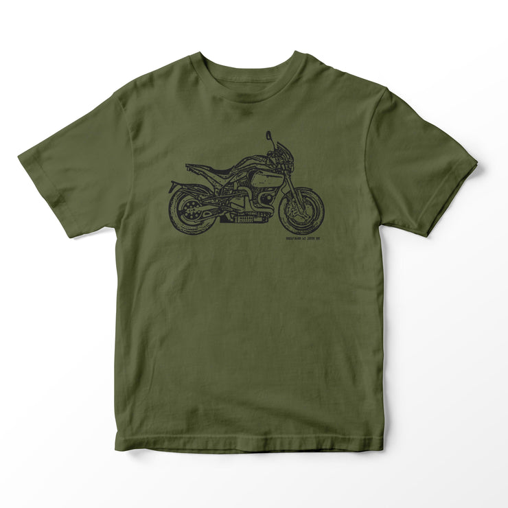 JL Illustration For A Buell S1 Motorbike Fan T-shirt