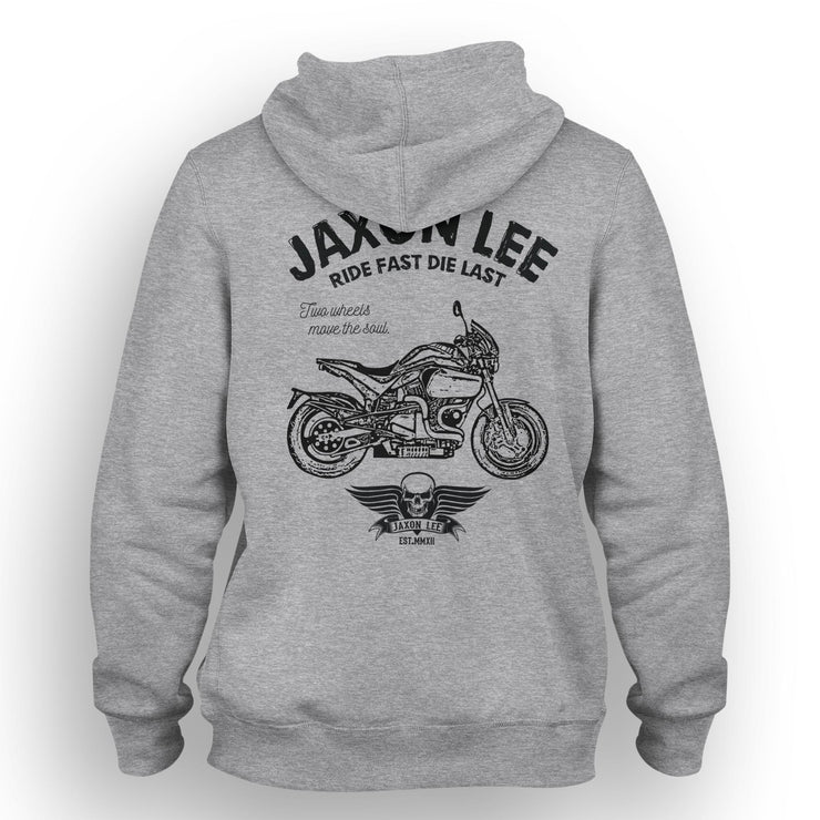 JL Ride Illustration For A Buell S1 Motorbike Fan Hoodie