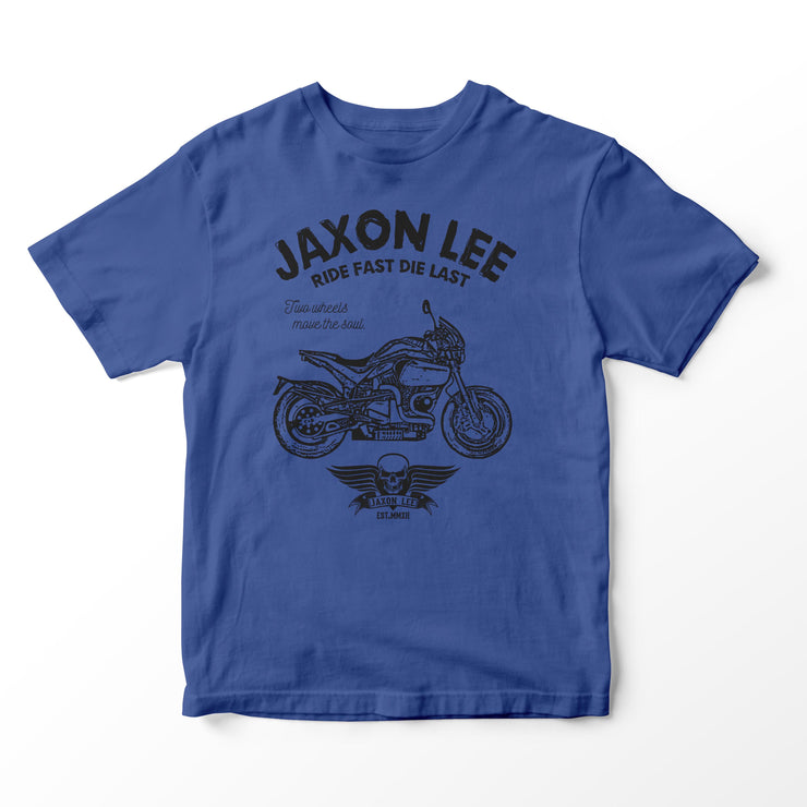 JL Ride Illustration for a Buell S1 Motorbike fan T-shirt