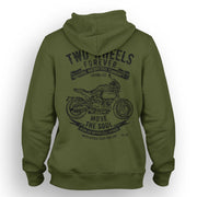 JL Soul Illustration For A Buell S1 Motorbike Fan Hoodie