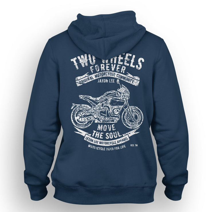 JL Soul Illustration For A Buell S1 Motorbike Fan Hoodie