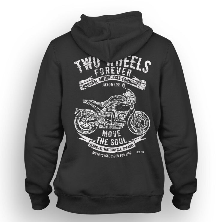 JL Soul Illustration For A Buell S1 Motorbike Fan Hoodie