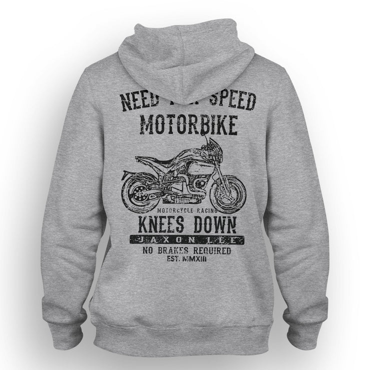 JL Speed Illustration For A Buell S1 Motorbike Fan Hoodie