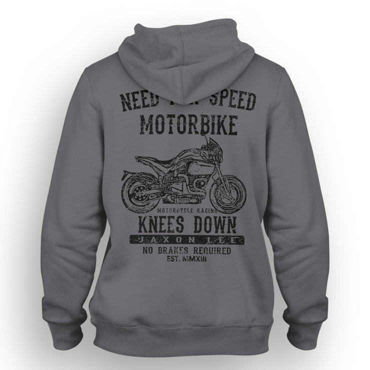 JL Speed Illustration For A Buell S1 Motorbike Fan Hoodie