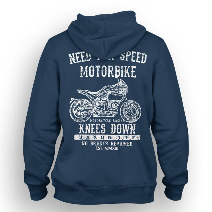 JL Speed Illustration For A Buell S1 Motorbike Fan Hoodie