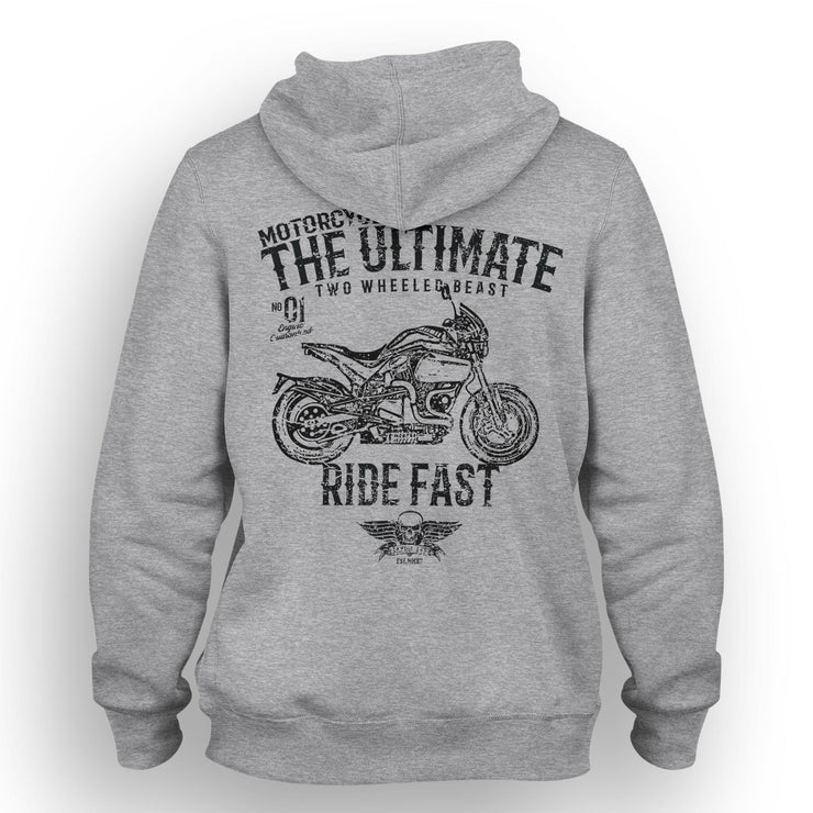 JL Ultimate Illustration For A Buell S1 Motorbike Fan Hoodie