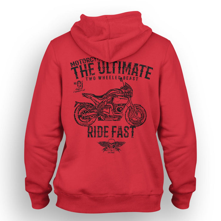 JL Ultimate Illustration For A Buell S1 Motorbike Fan Hoodie
