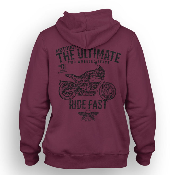 JL Ultimate Illustration For A Buell S1 Motorbike Fan Hoodie