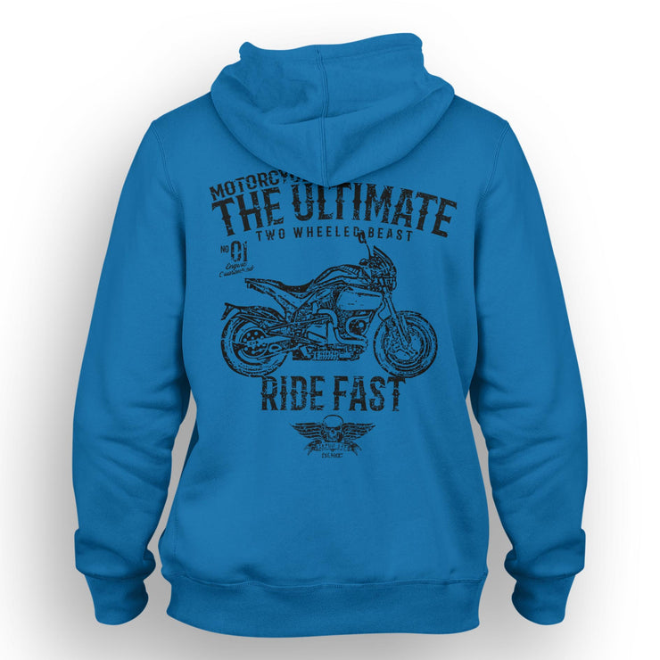 JL Ultimate Illustration For A Buell S1 Motorbike Fan Hoodie