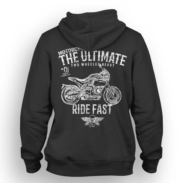 JL Ultimate Illustration For A Buell S1 Motorbike Fan Hoodie