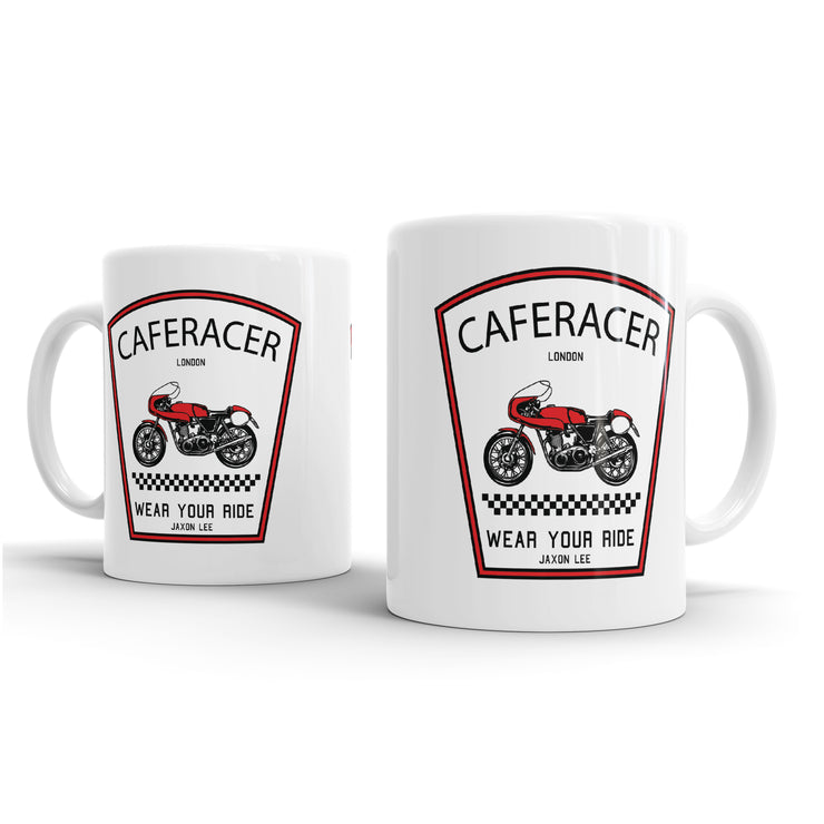 Jaxon Lee - Cafer Racer Badge - Design for Motorbike Motorcycle fans – Gift Mug