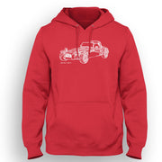 JL Illustration For A Caterham 7 Roadster Motorcar Fan Hoodie