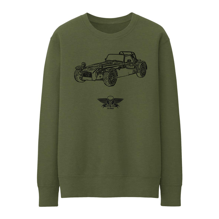 JL Basic Illustration for a Caterham 7 Roadsport Motorcar fan Jumper