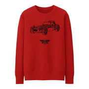 JL Basic Illustration for a Caterham 7 Roadsport Motorcar fan Jumper