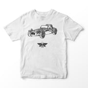 JL Basic Illustration for a Caterham 7 Roadsport Motorcar fan T-shirt