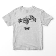 JL Basic Illustration for a Caterham 7 Roadsport Motorcar fan T-shirt