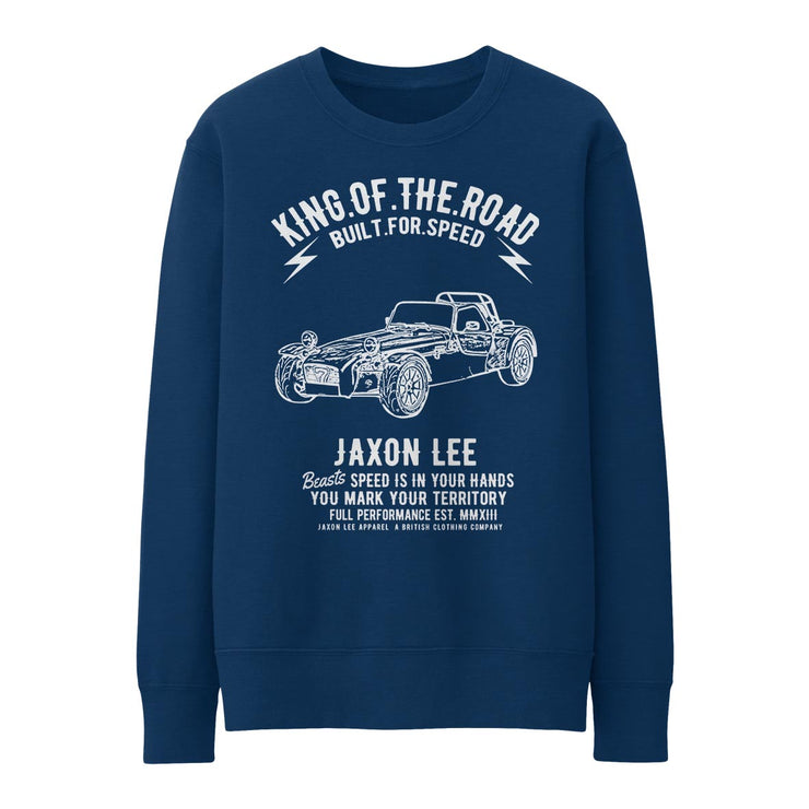 JL King Illustration for a Caterham 7 Roadsport Motorcar fan Jumper