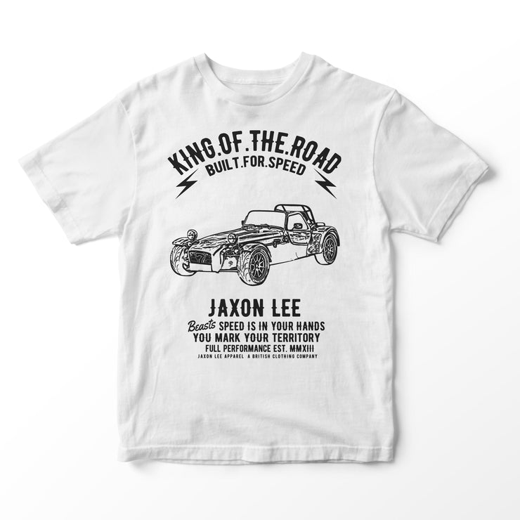 JL King Illustration for a Caterham 7 Roadsport Motorcar fan T-shirt