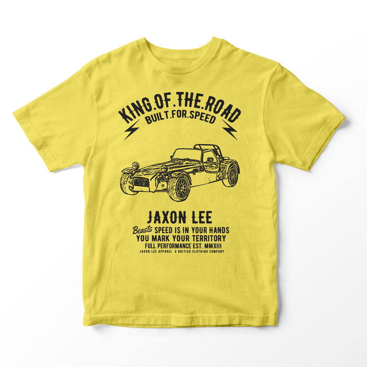 JL King Illustration for a Caterham 7 Roadsport Motorcar fan T-shirt