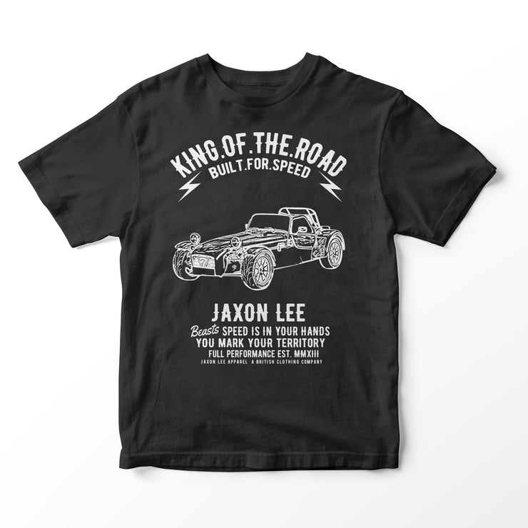 JL King Illustration for a Caterham 7 Roadsport Motorcar fan T-shirt