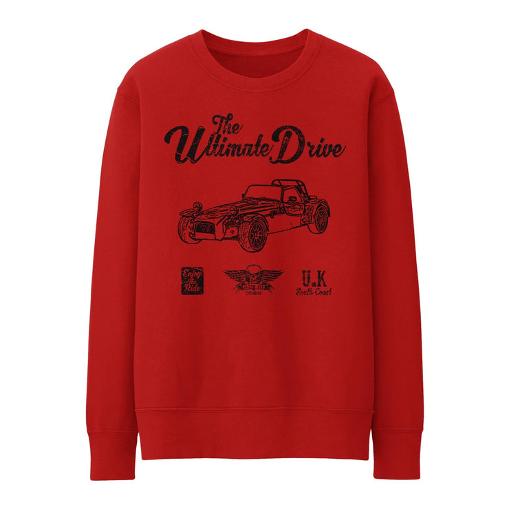 JL Ultimate Illustration for a Caterham 7 Roadsport Motorcar fan Jumper