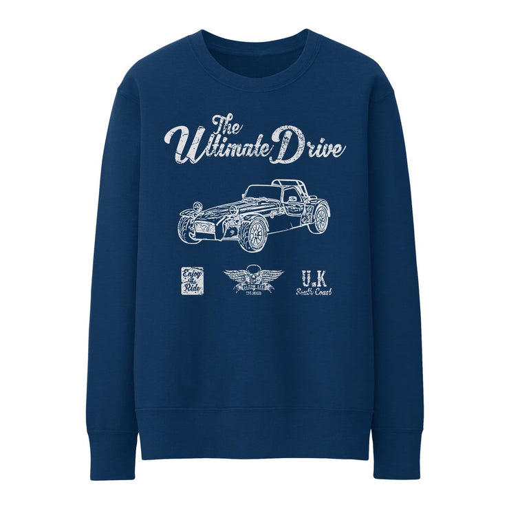 JL Ultimate Illustration for a Caterham 7 Roadsport Motorcar fan Jumper