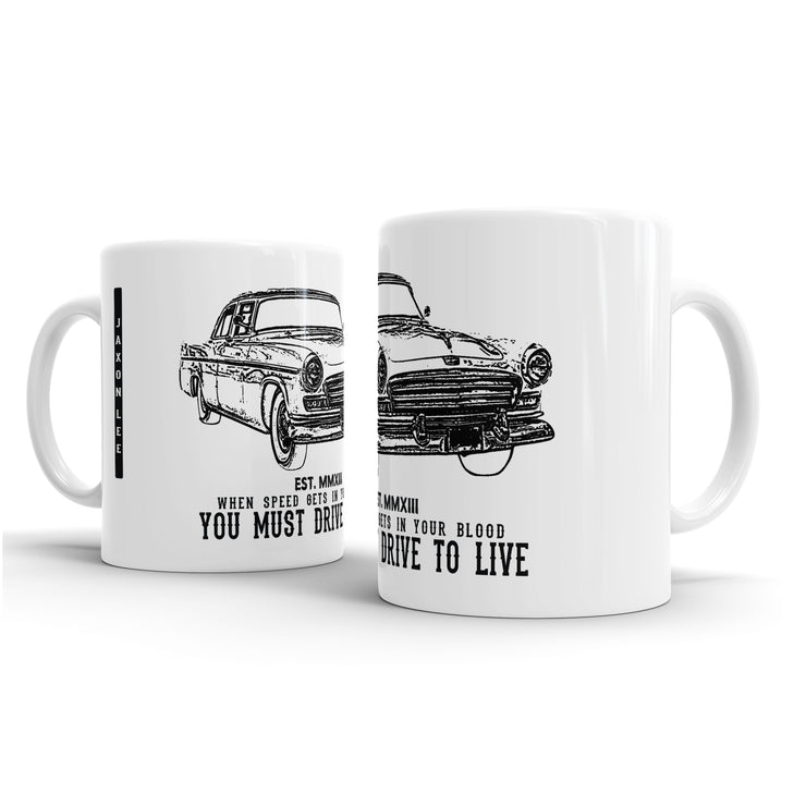 JL Illustration For A Chrysler Windsor 1956 Motorcar Fan – Gift Mug