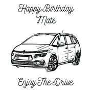 Jaxon Lee - Birthday Card for a Citroen Grand C4 Picasso Motorcar fan