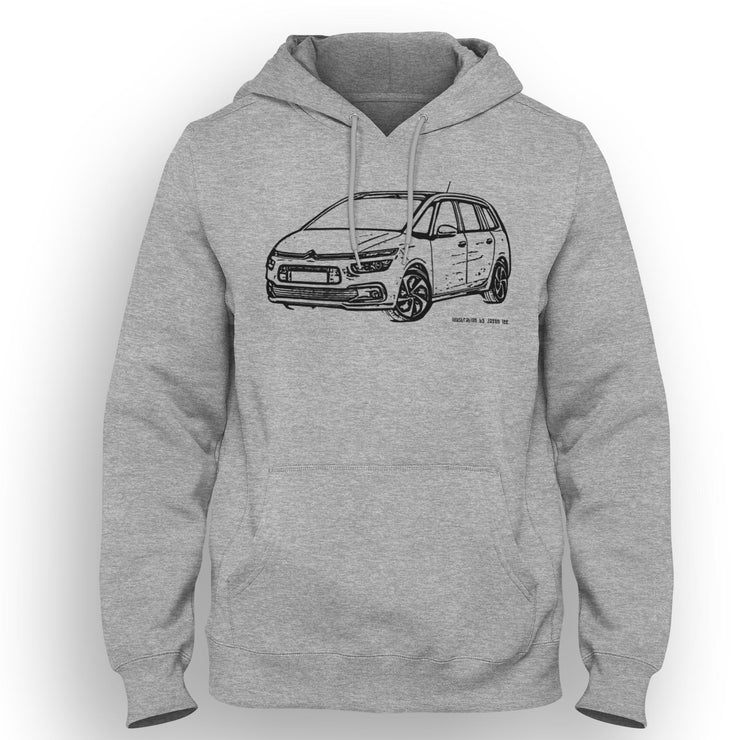 JL Illustration For A Citroen Grand C4 Picasso Motorcar Fan Hoodie