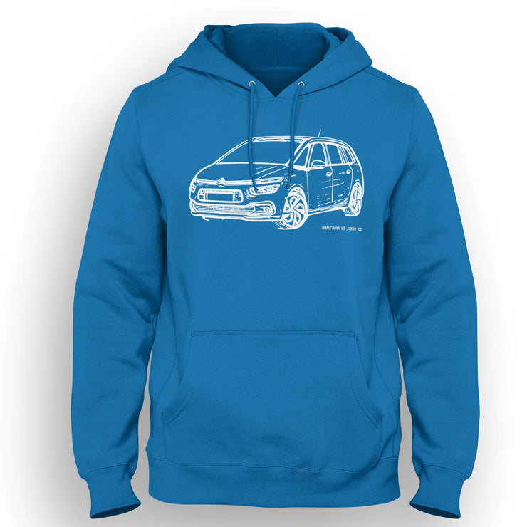 JL Illustration For A Citroen Grand C4 Picasso Motorcar Fan Hoodie