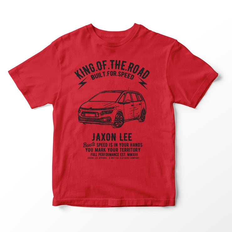 JL King Illustration for a Citroen Grand C4 Picasso Motorcar fan T-shirt