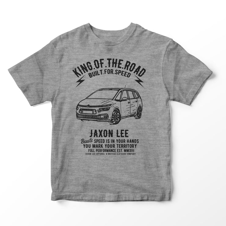 JL King Illustration for a Citroen Grand C4 Picasso Motorcar fan T-shirt