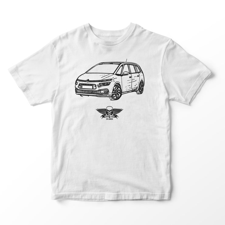 JL Basic Illustration for a Citroen Grand C4 Picasso Motorcar fan T-shirt