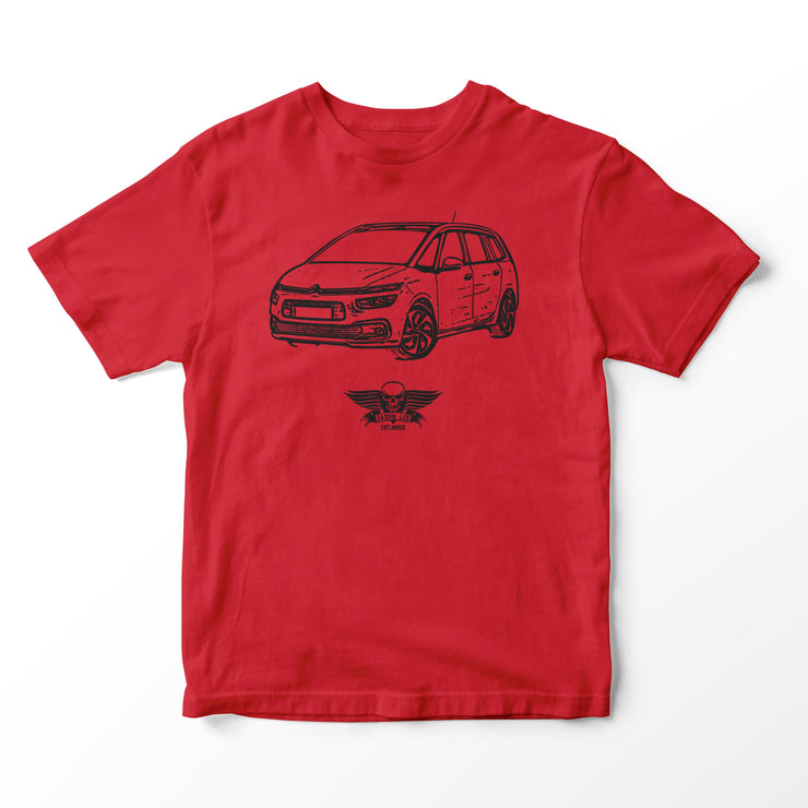 JL Basic Illustration for a Citroen Grand C4 Picasso Motorcar fan T-shirt