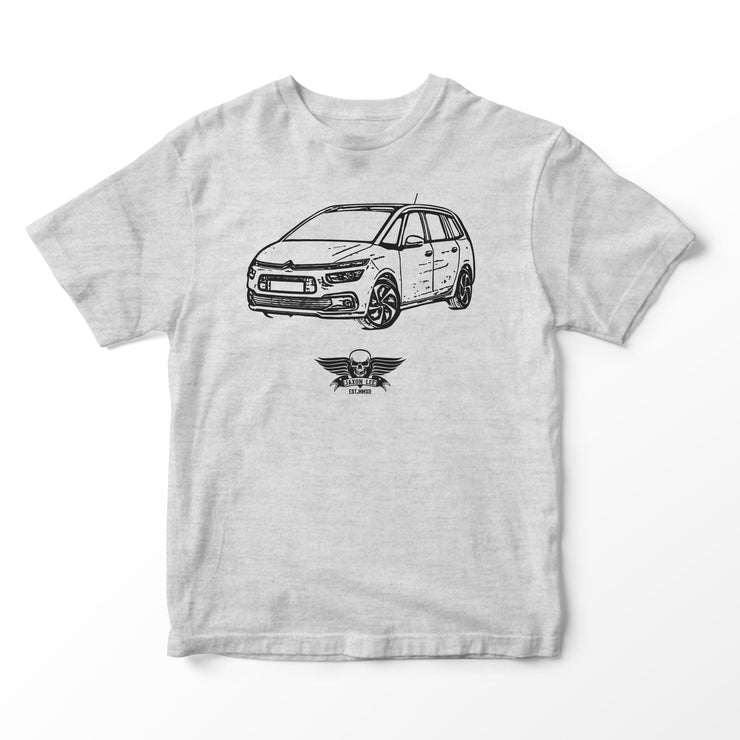 JL Basic Illustration for a Citroen Grand C4 Picasso Motorcar fan T-shirt