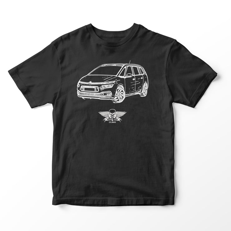 JL Basic Illustration for a Citroen Grand C4 Picasso Motorcar fan T-shirt