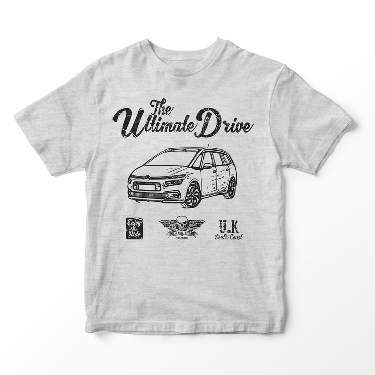 JL Ultimate Illustration for a Citroen Grand C4 Picasso Motorcar fan T-shirt