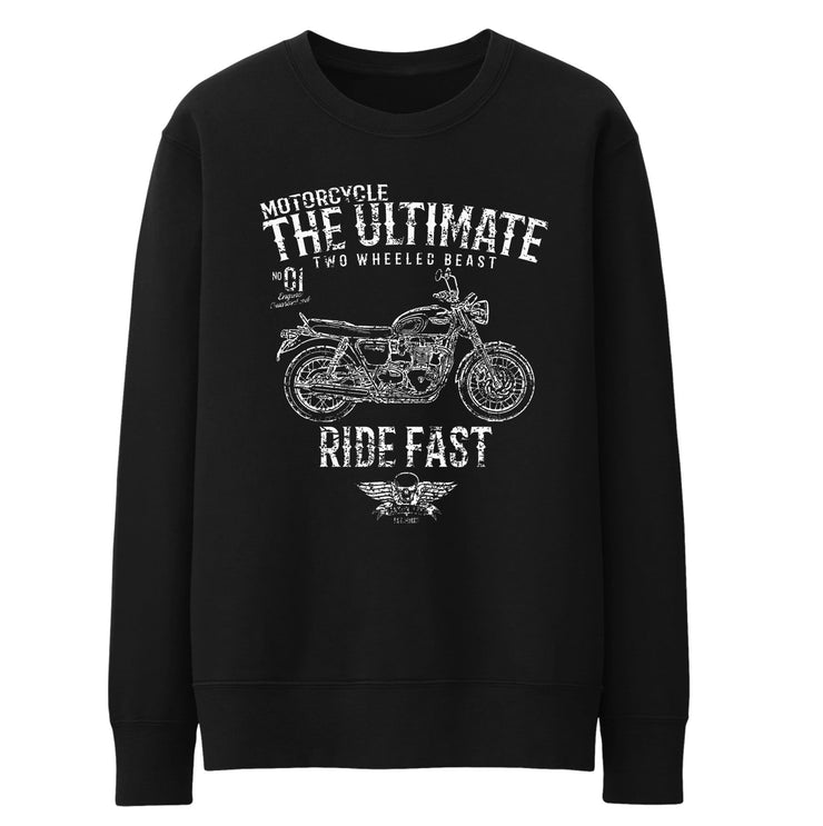 JL Ultimate Art Jumper aimed at fans of Triumph Bonneville T120 Black Motorbike