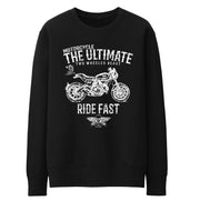 JL Ultimate Illustration For A Ducati Scrambler Cafe Racer Motorbike Fan Jumper