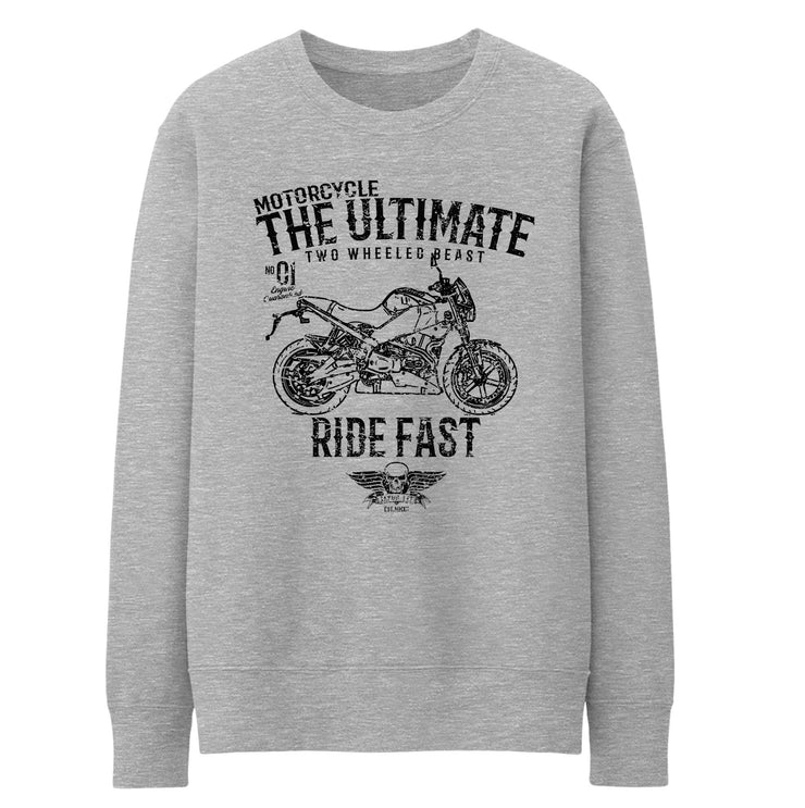 JL Ultimate Illustration For A Buell Lightning XB12S 2010 Motorbike Fan Jumper